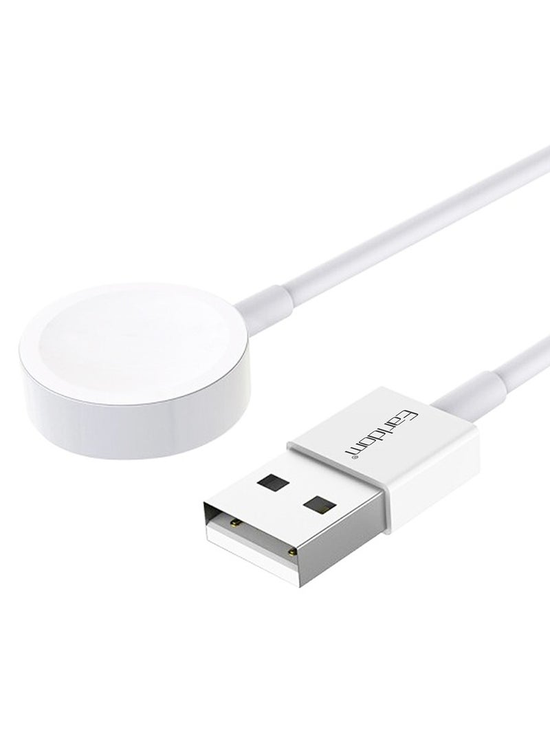 Earldom - ET-WC21 Wireless Charging Cable for Apple Watch – 1.0m, 5V/0.35A, Sleek White Design - Image 1