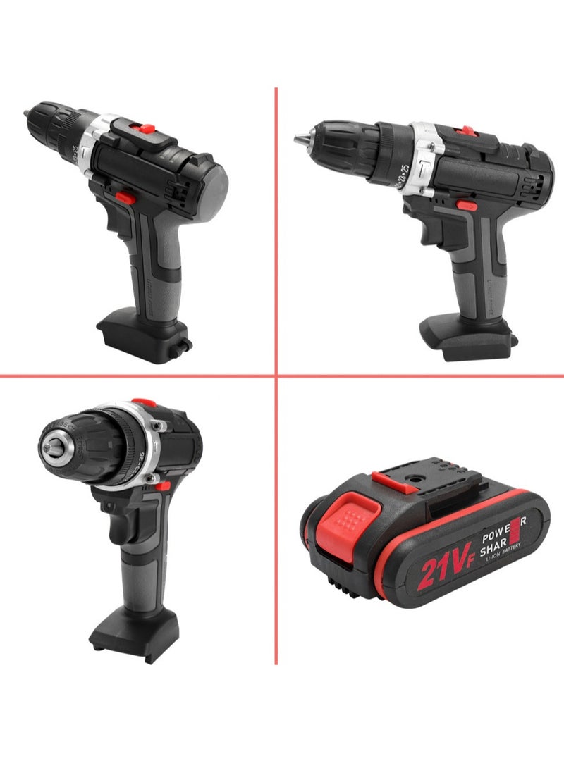 21V Multifunctional Electric Impact Cordless Drill High-power Lithium Battery Wireless Rechargeable Hand Drills Home DIY Electric Power Tools  - Image 5