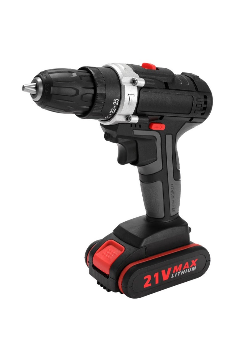 21V Multifunctional Electric Impact Cordless Drill High-power Lithium Battery Wireless Rechargeable Hand Drills Home DIY Electric Power Tools  - Image 1