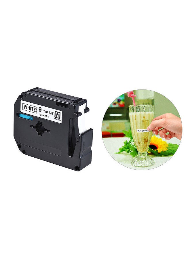 Generic Black on White Label Tape Compatible for Brother PT-65/PT-70/PT80  Label Printer 9mm * 8m  - Image 4