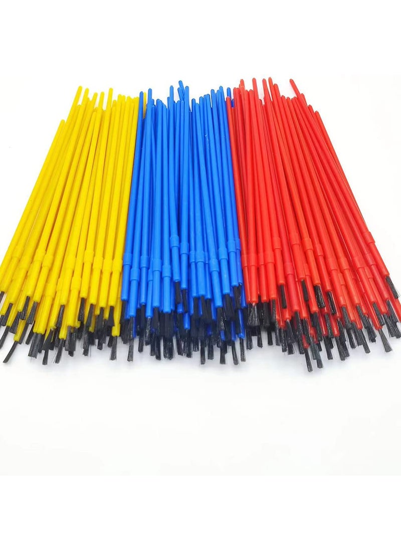 KEY LIFE KEY LIFE 150pcs Plastic Paint Brushes Set Acrylic Paint Brushes Watercolor Brushes Colorful Detail Painting Kit Art Supplies for Kids Educational  Learning Activity 170mm 