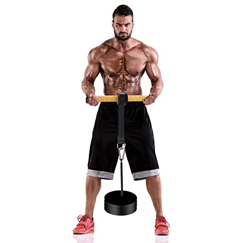 PELLOR Forearm Wrist Roller, Fitness Wrist Exerciser, Muscle Strength Forearm Roller for Training with Soft Foam Grip Handles, Weight Bearing Rope Training Fitness Equipment Anti-Slip for Gym and Home - Image 3