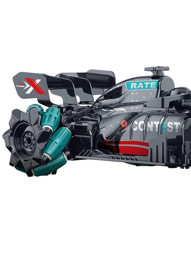 ماجيك واند سيارة ماجيك واند 1:16 قابلة لإعادة الشحن تعمل بالتحكم عن بعد وتصل سرعتها إلى 16 كم/ساعة، مزودة بخاصية الدخان، مع جهازي تحكم عن بعد، وتقنية وين رايدرز دريفت، باللون الأخضر - Image 2