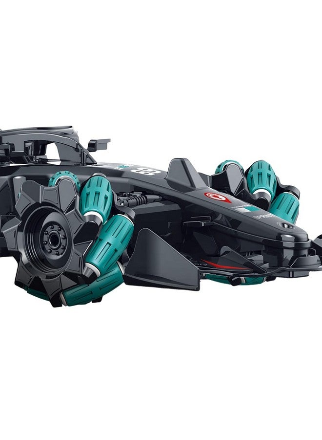 ماجيك واند سيارة ماجيك واند 1:16 قابلة لإعادة الشحن تعمل بالتحكم عن بعد وتصل سرعتها إلى 16 كم/ساعة، مزودة بخاصية الدخان، مع جهازي تحكم عن بعد، وتقنية وين رايدرز دريفت، باللون الأخضر - Image 4