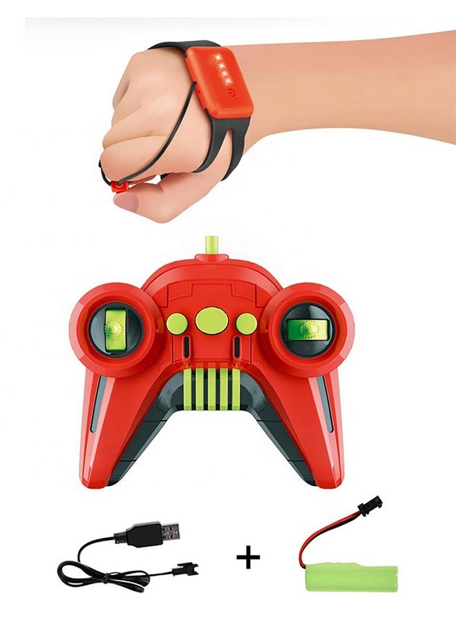 ماجيك واند سيارة ماجيك واند 1:16 قابلة لإعادة الشحن تعمل بالتحكم عن بعد وتصل سرعتها إلى 16 كم/ساعة، مزودة بخاصية الدخان، مع جهازي تحكم عن بعد، وتقنية وين رايدرز دريفت، باللون الأخضر - Image 3