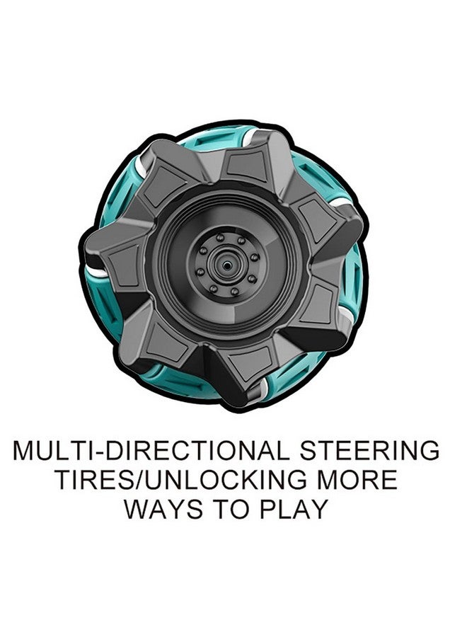 ماجيك واند سيارة ماجيك واند 1:16 قابلة لإعادة الشحن تعمل بالتحكم عن بعد وتصل سرعتها إلى 16 كم/ساعة، مزودة بخاصية الدخان، مع جهازي تحكم عن بعد، وتقنية وين رايدرز دريفت، باللون الأخضر - Image 5