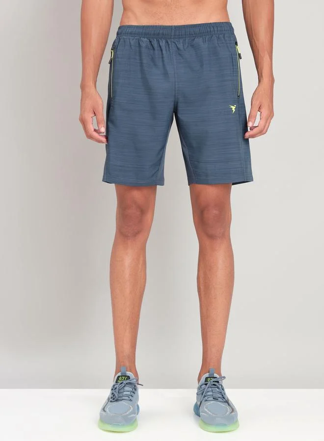 Technosport Technosport Men Melange Slim Fit Shorts