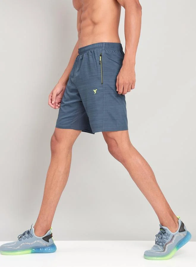 Technosport Technosport Men Melange Slim Fit Shorts