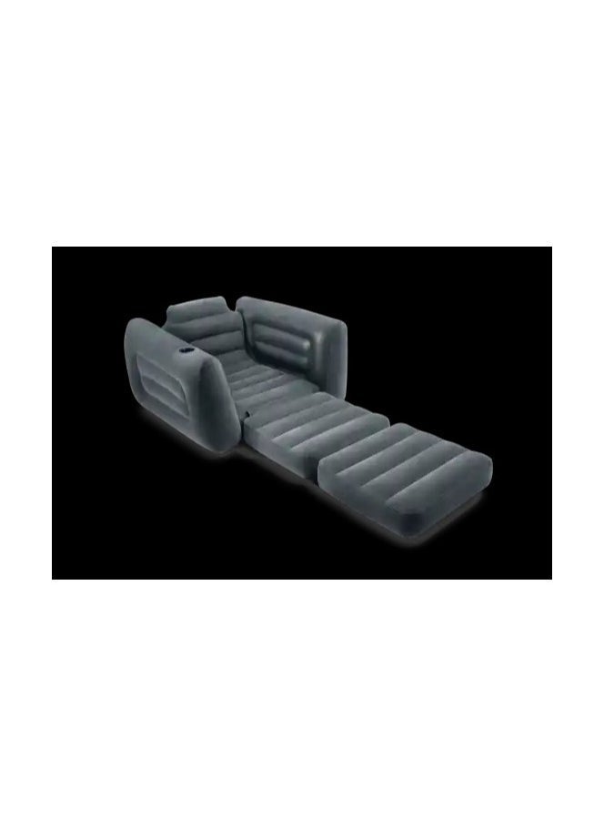 ELTRAZONE Foldable Inflatable Lazy Sofa Bed for One Person | Comfortable Outdoor & Indoor Lounge Chair for Balcony, Garden, Beach, Camping, Home | Lightweight, Portable, Waterproof & Space-Saving Blow-Up Recliner for Relaxation Anywhere  - Image 3