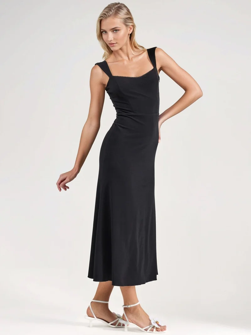 HICCUP Heart Collar Midi Dress