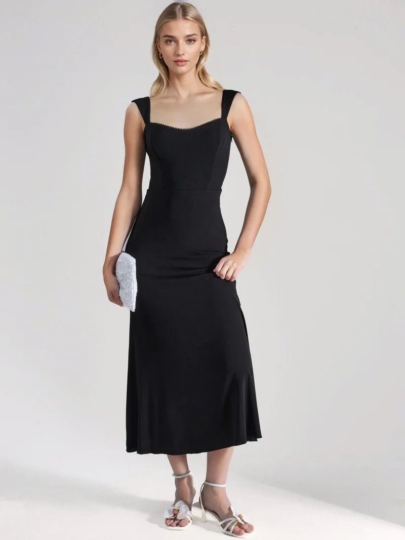 HICCUP Heart Collar Midi Dress