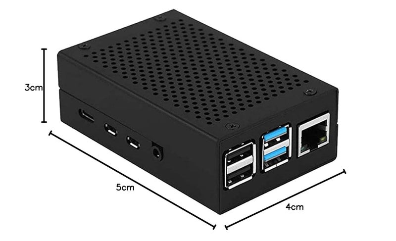 REES52 Aluminum Case for Raspberry 5 Model B Metal Protective for Shell Enclosure for Pi 5 Heat Dissipation with Cooling Fan - Image 5