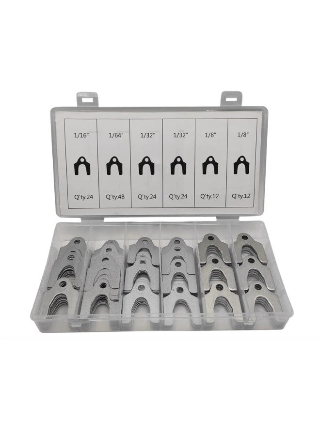 LAMAY Auto Alignment Body Shims Assortment Kit 1/16" 1/64" 1/32" 1/8" (144 Pieces) BUSY-CORNER - Image 1