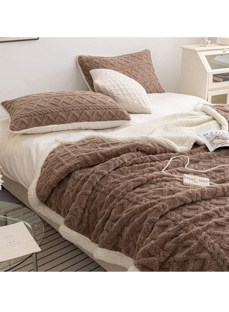 Sharpdo Heavy winter blanket，Thickened Heat-Retaining Winter Lambswool-Coral Flannel Blanket — Super Plush & Cozy Sofa Throw, Size 180×200cm - Image 3