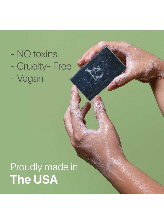 Beauty by Earth Beauty by Earth Charcoal Face Wash Bar Soap - Peppermint Tea Tree Soap Bar Facial Cleanser for Oily Skin, Black Soap Face Cleanser, Acne Cleanser, Acne Face Wash, Women & Mens Face - Image 5