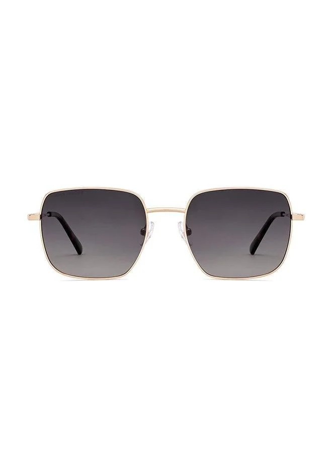جون جاكوبس نظارة شمسية جون جاكوبس  - بإطار كامل مربع ذهبي رمادي