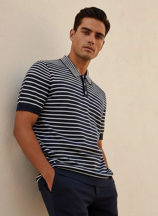 Iconic STRIPE KNIT POLO