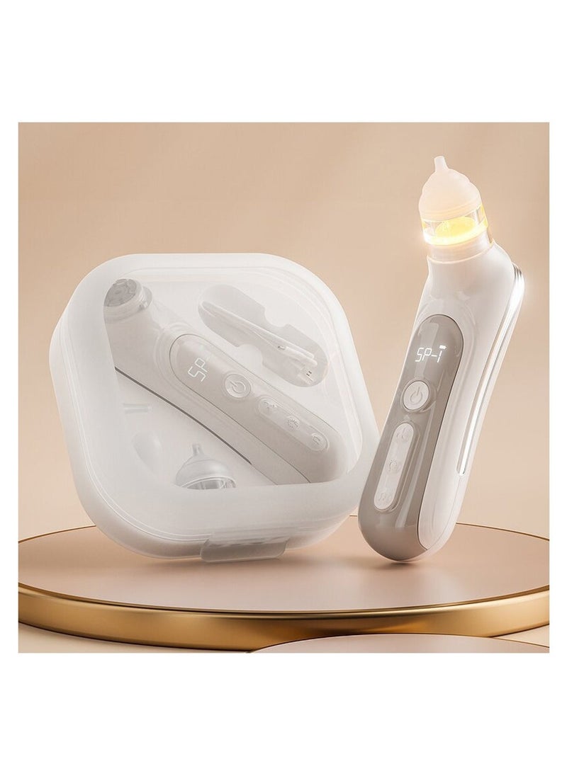 Generic Electric Nasal Aspirator for Baby, Baby Nose for Toddlers - Rechargeable, with 3 Silicone Heads, 5-Gear Adjustable Suction, Booger for Babies with Music and Light Soothing Function  - Image 1