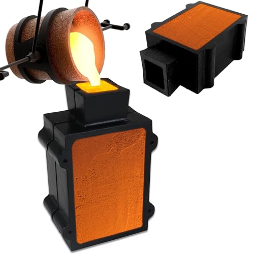 Simond Store 2 Part Sand Casting Mold Cast Iron Casting Flask Mold for Jewelry Making Supplies for Metal Casting Metal Casting Molds Petrobond Casting Sand