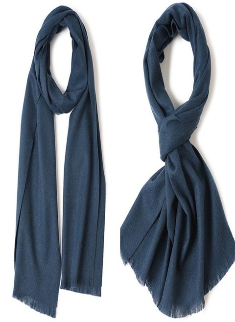 Warm Solid Short Beard Wool Scarf