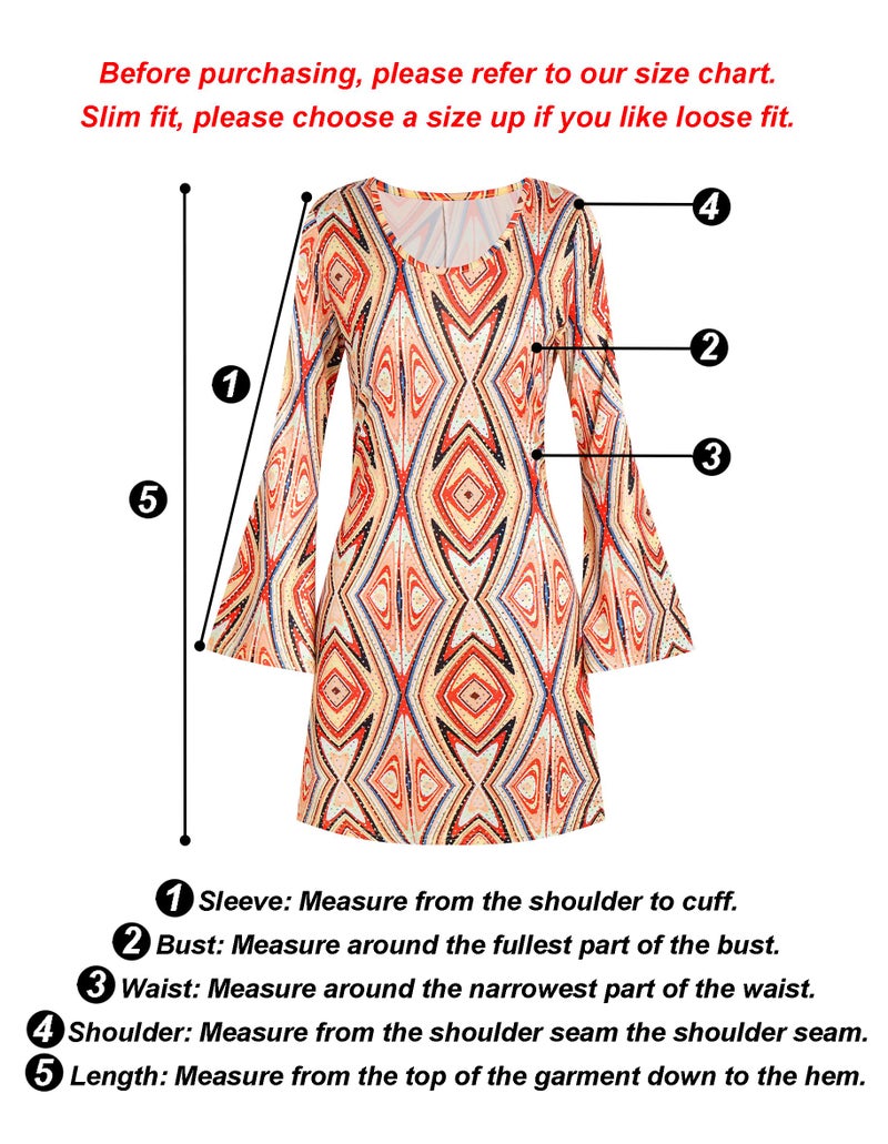 Deerjoke 70s Disco Outfit Women, 7 PCS 70's Disco Dress Costume Hippie Clothes Accessories Jewelry Halloween (Gold, Medium) - Image 2