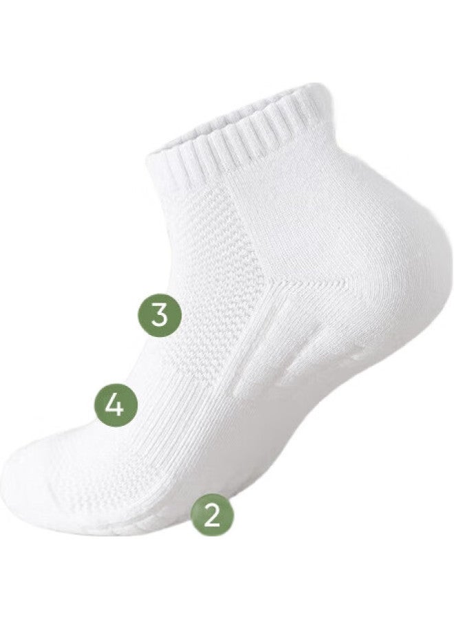 Picking up socks Xiao Ji Men'S Athletic Socks, Antibacterial And Odor-Resistant, Men'S Boat Socks, Spring And Autumn, Solid Color, Casual, Cotton, Breathable, Men'S Short Socks - Image 2