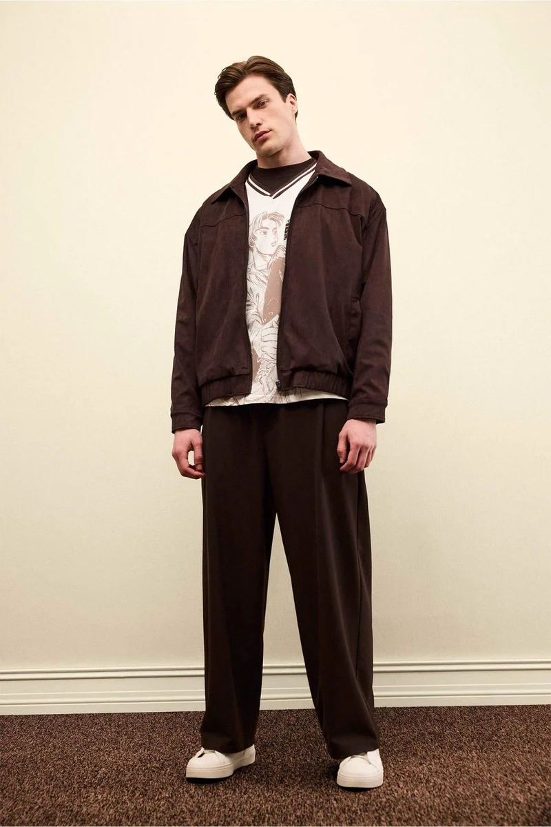 Defacto  Pockets Zip-Up Jacket for Men | Best Price UAE