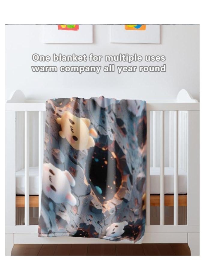 general Flannel thin blanket (warm and comfortable, suitable for sleep, gaming, dust removal and sandproof) 150cm*200cm - 21 - Image 1