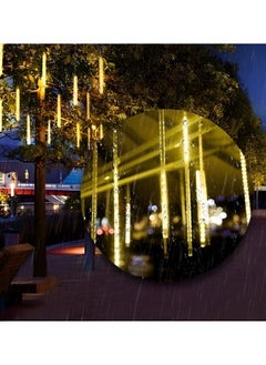 ريوكل أضواء تساقط المطر LED أضواء نيزكية 11.8 بوصة 8 أنابيب أضواء تساقط الثلوج الجليدية للهالوين والحفلات والعطلات والحديقة والشجرة وعيد الشكر والديكور والهواء الطلق  - Image 3