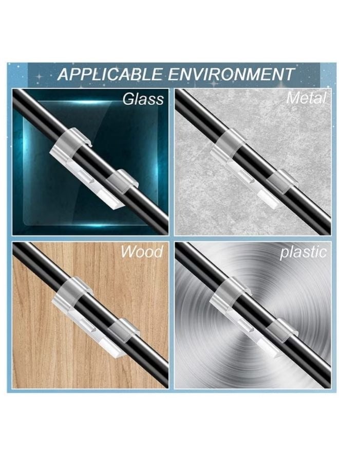 20-Piece Self Adhesive Cable Management Clips, Sticky Wire Cord Organizers Holder For TV - Image 5