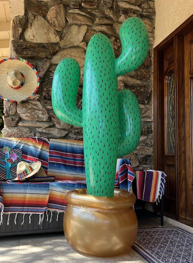 GiftExpress Inflatable 76" Jumbo Cactus Prop Decor, Giant Cactus Tree for Mexicano Fiesta Theme Party Decor, Cinco De Mayo Prop, Hawaiian Pool Party, Desert Western Cowboy Theme Decoration - Image 1