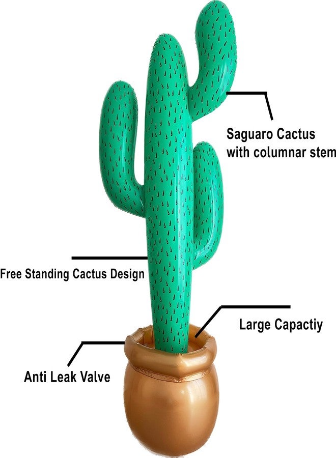 GiftExpress Inflatable 76" Jumbo Cactus Prop Decor, Giant Cactus Tree for Mexicano Fiesta Theme Party Decor, Cinco De Mayo Prop, Hawaiian Pool Party, Desert Western Cowboy Theme Decoration - Image 3