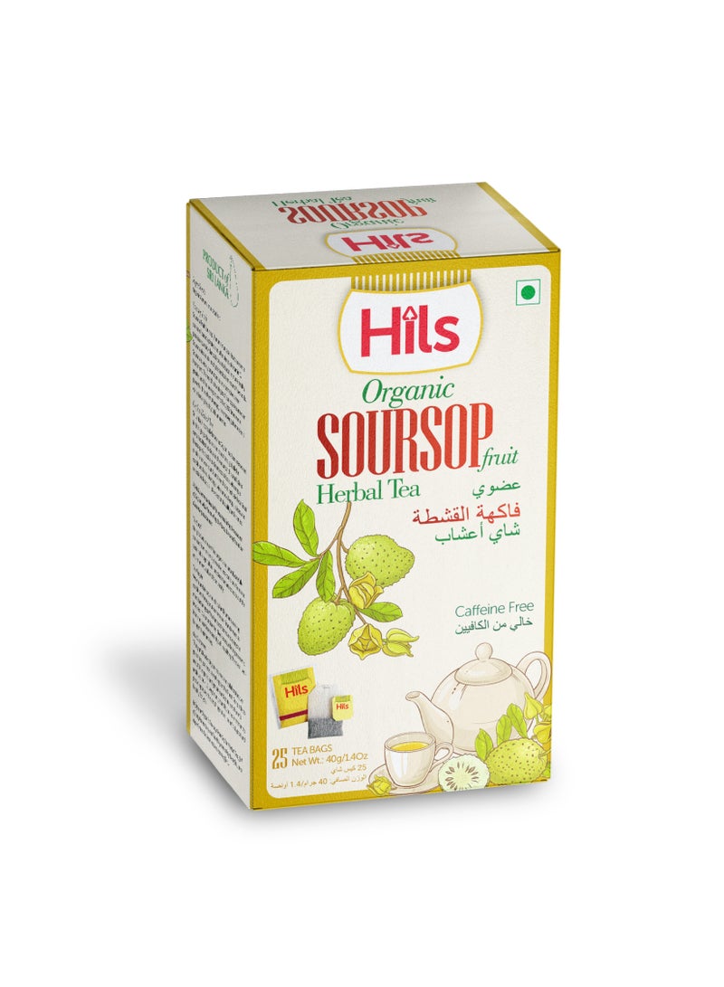 هيلز شاي هيلز العضوي بنكهة فاكهة القشطة الشائكة - شاي أعشاب طبيعي 100%، خالٍ من الكافيين - Image 1
