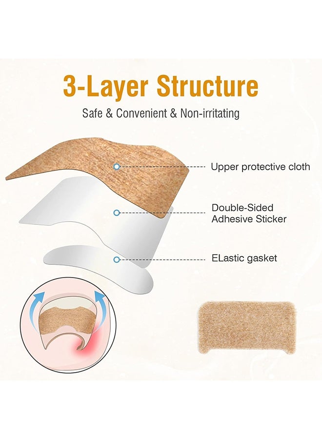 60pcs Ingrown Toenail Corrector Patch and 50pcs Ingrown Toenail Strips Breathable Ingrown Toenail Stickers Tape for Toenail Treatment Pain Relief and Correction - Image 4