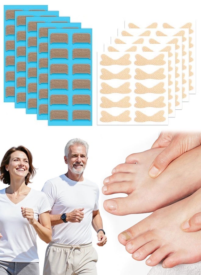 60pcs Ingrown Toenail Corrector Patch and 50pcs Ingrown Toenail Strips Breathable Ingrown Toenail Stickers Tape for Toenail Treatment Pain Relief and Correction - Image 1