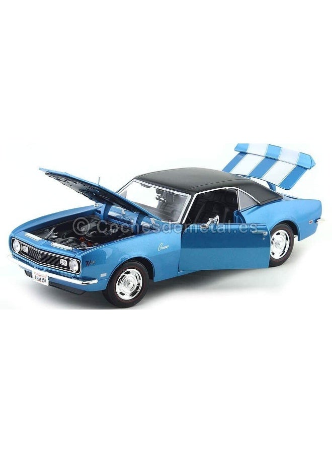 Maisto Maisto Special Edition 1968 Chevrolet Camaro Z/28 Coupe Die-cast Car (1:18, Blue)  - Image 2