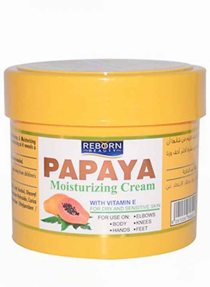 REBORN Face And Body Papaya Moisturizing Cream 500ml (Pack of 6) - Image 2