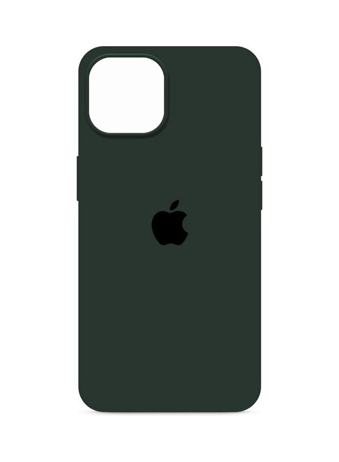 NIBEMINENT Silicone Case Cover Liquid Gel Soft Ultra Slim Shockproof Back Full Body Protection For Apple iPhone 14 Plus 6.7 inch Olive Green - Image 2