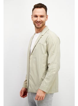 PUMA Men Athletic Fit Embroidered Logo Semi-Formal Jacket, Olive  - Image 2