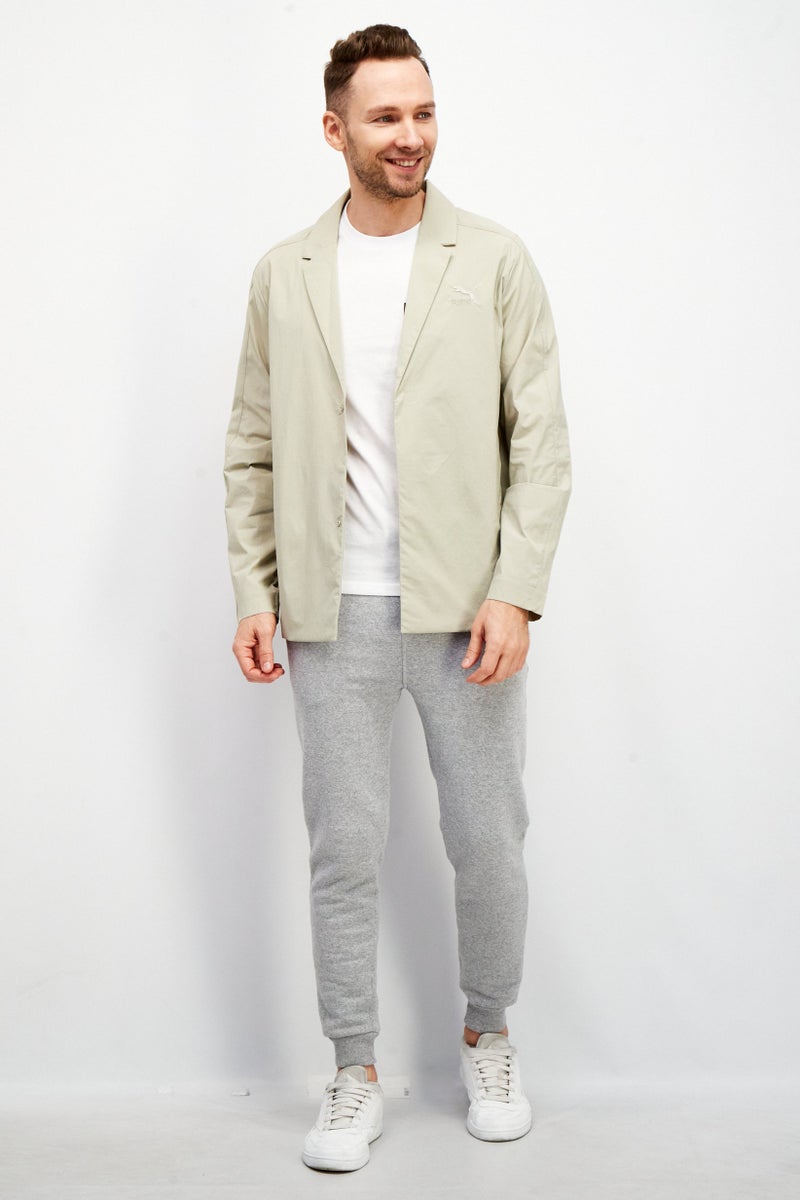 PUMA Men Athletic Fit Embroidered Logo Semi-Formal Jacket, Olive - Image 3