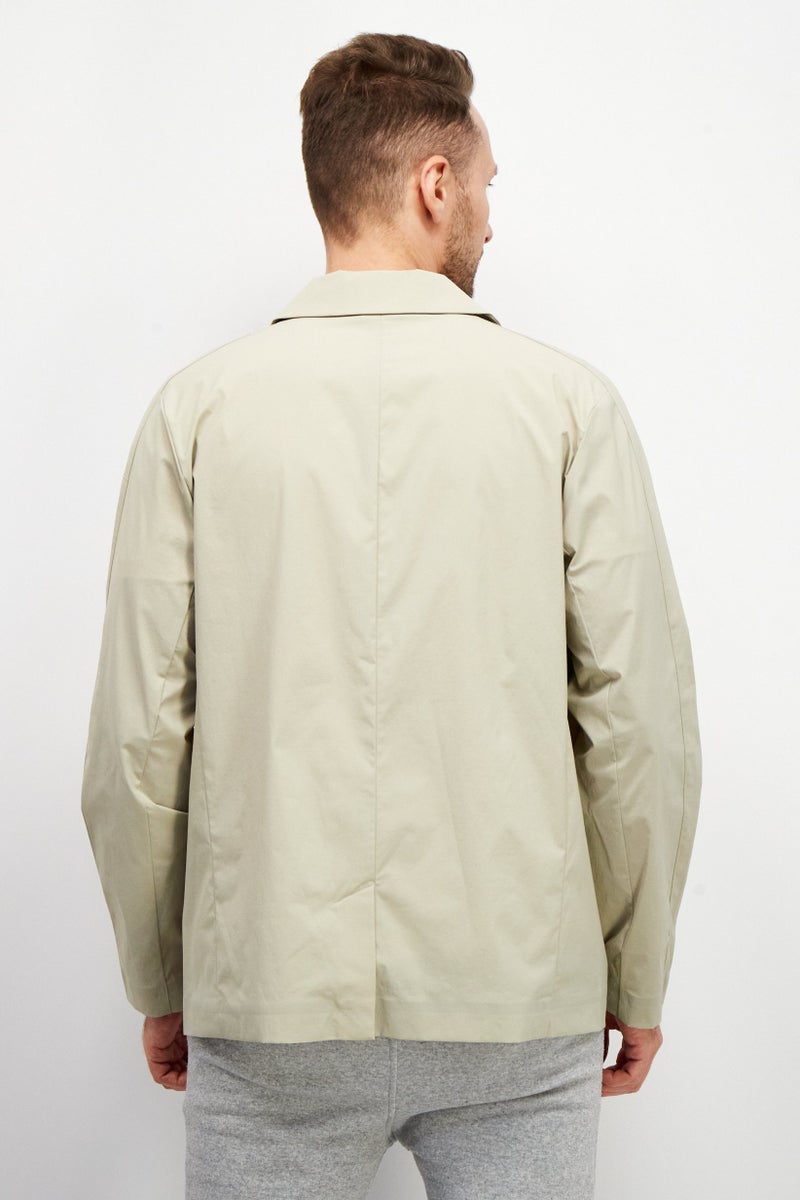 PUMA Men Athletic Fit Embroidered Logo Semi-Formal Jacket, Olive - Image 4