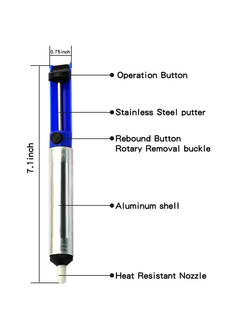 Cobest Solder Desoldering Pump Electric Soldering Iron Auxiliary Tool Manual Desoldering Suction Pump Vacuum Solder Removal Tool - Image 4