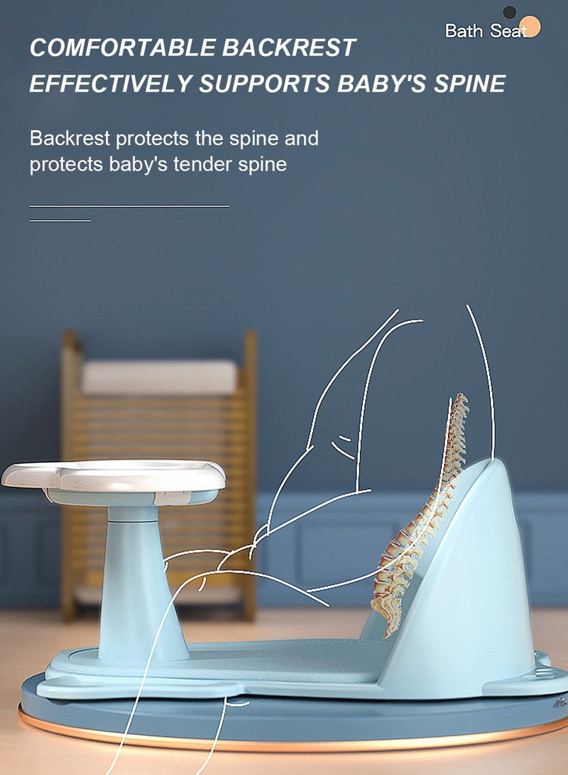 ما بيبي طفل كرسي حمام ، طفل لطيف كرسي حمام الكرتون ، قابل للفصل والتركيب طفل كرسي دش - Image 5