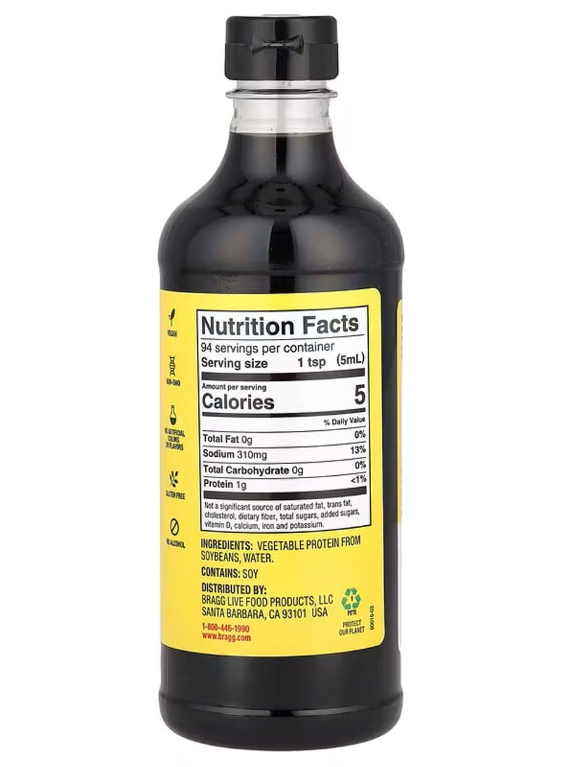 Bragg, Liquid Aminos, Soy Protein , 16 fl oz (473 ml) - Image 2