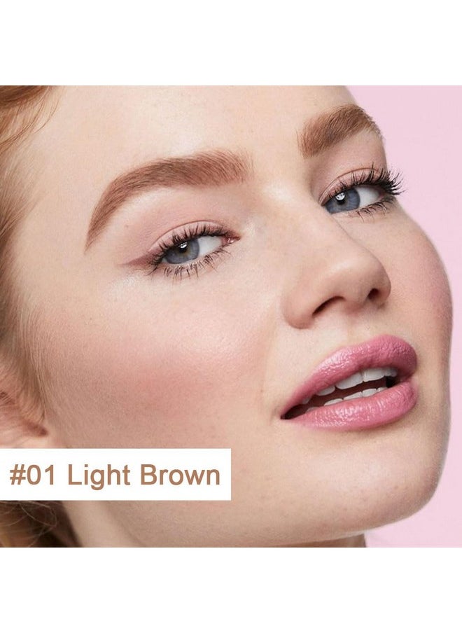 AMY'S DIARY - Eyebrow Stamp Stencil Set Eyebrow Stencils Shaping Kit Longlasting Eyebrow Pomade For Women Girl Crueltyfree Plantillas Para La Cejas (Light Brown) - Image 1