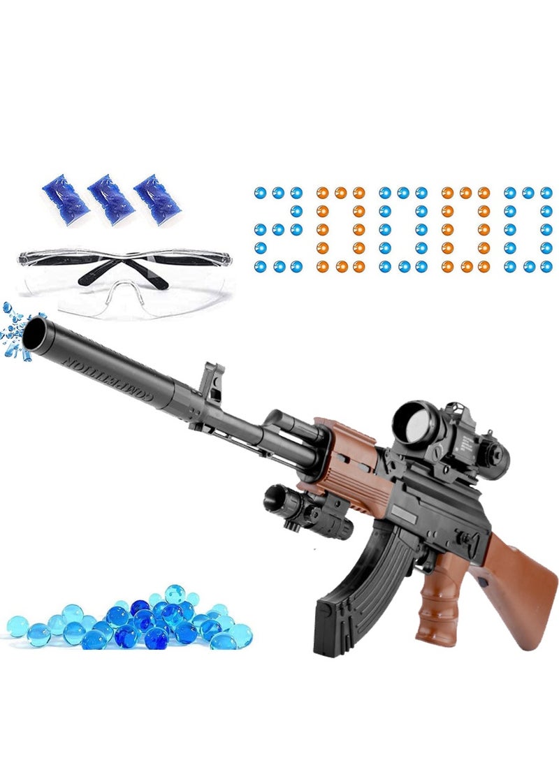 Moonmen Electric Gel Ball Blaster AK47 Gel Blaster Gun Toy with 20000 Water Beads for Outdoor Activities Full Auto Splatter Ball Blaster - Image 1