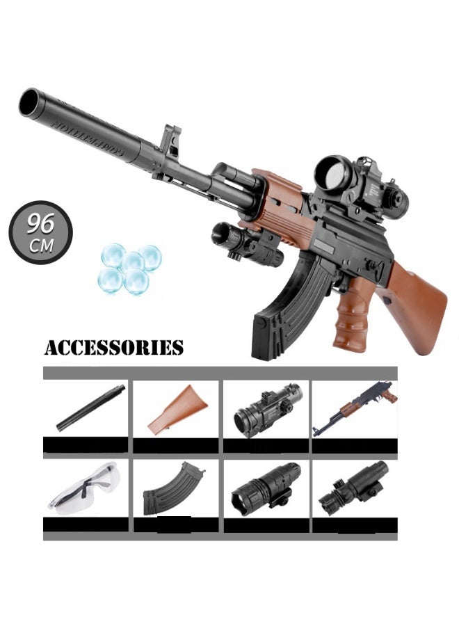 Moonmen Electric Gel Ball Blaster AK47 Gel Blaster Gun Toy with 20000 Water Beads for Outdoor Activities Full Auto Splatter Ball Blaster - Image 2