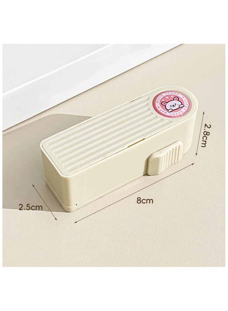 1 صندوق تخزين خيوط الأسنان ، يحتوي على 10 صناديق خيوط الأسنان التلقائية الخفيفة الراقية الإبداعية المنزلية المحمولة ، صناديق خيوط الأسنان المحمولة ، صناديق تخزين مقطع خيوط الأسنان التلقائية ، صناديق تخزين موزع خيوط الأسنان السفر ، صناديق مقطع قابلة لإعادة الشحن ، بما في ذلك 10 مقاطع خيوط الأسنان لتنظيف الأسنان (أسلوب أرنب لطيف) - Image 5