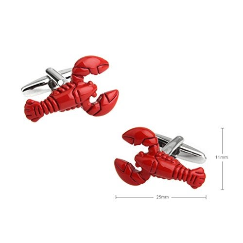 Vcufflinks Lobster Cufflink Seafood Creature Sea Marine Life Red Fish - Image 2