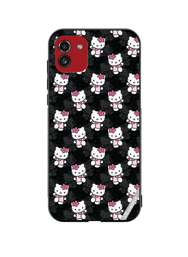 VR CREATIVE Protective Case Cover For Samsung Galaxy A03 Hello Kitty Design Multicolour - Image 1
